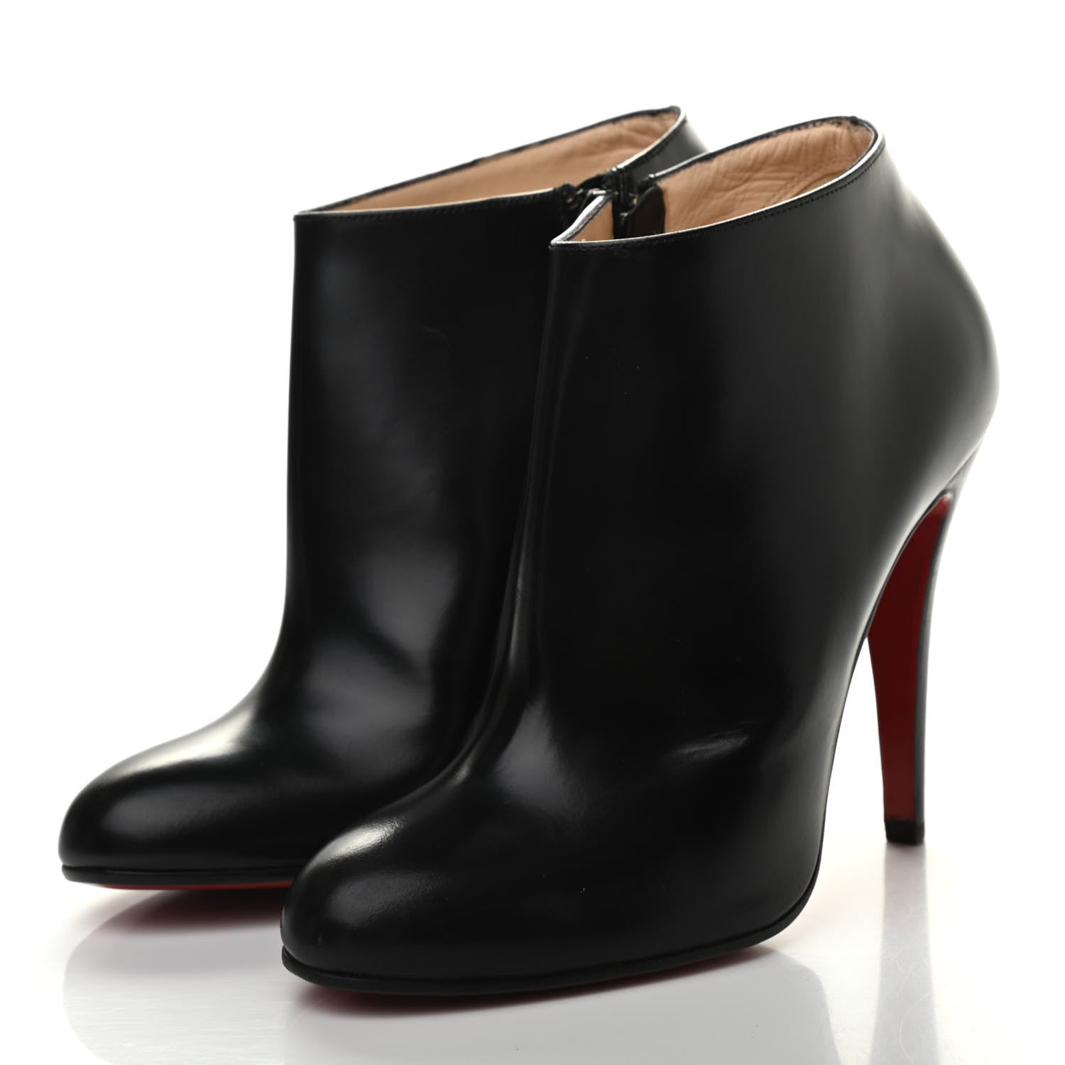 Christian Louboutin Calfskin Belle 85 Ankle Boots 38 Black 3 of 9