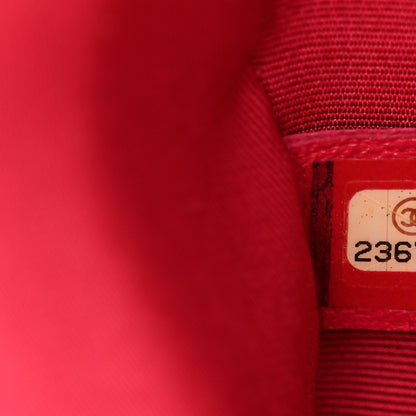 Chanel Lambskin Chevron Quilted Medium Boy Flap Dark Pink 7 of 10