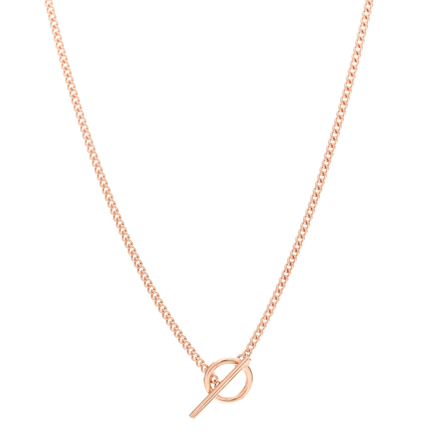 Hermes 18K Rose Gold PM Echappee Necklace SH 1 of 5