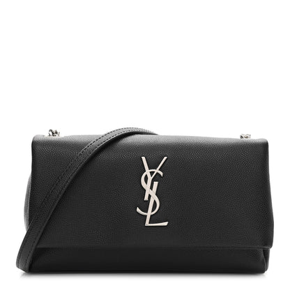 Saint Laurent Grain De Poudre Monogram Toy West Hollywood Fold-Over Bag Black 1 of 10