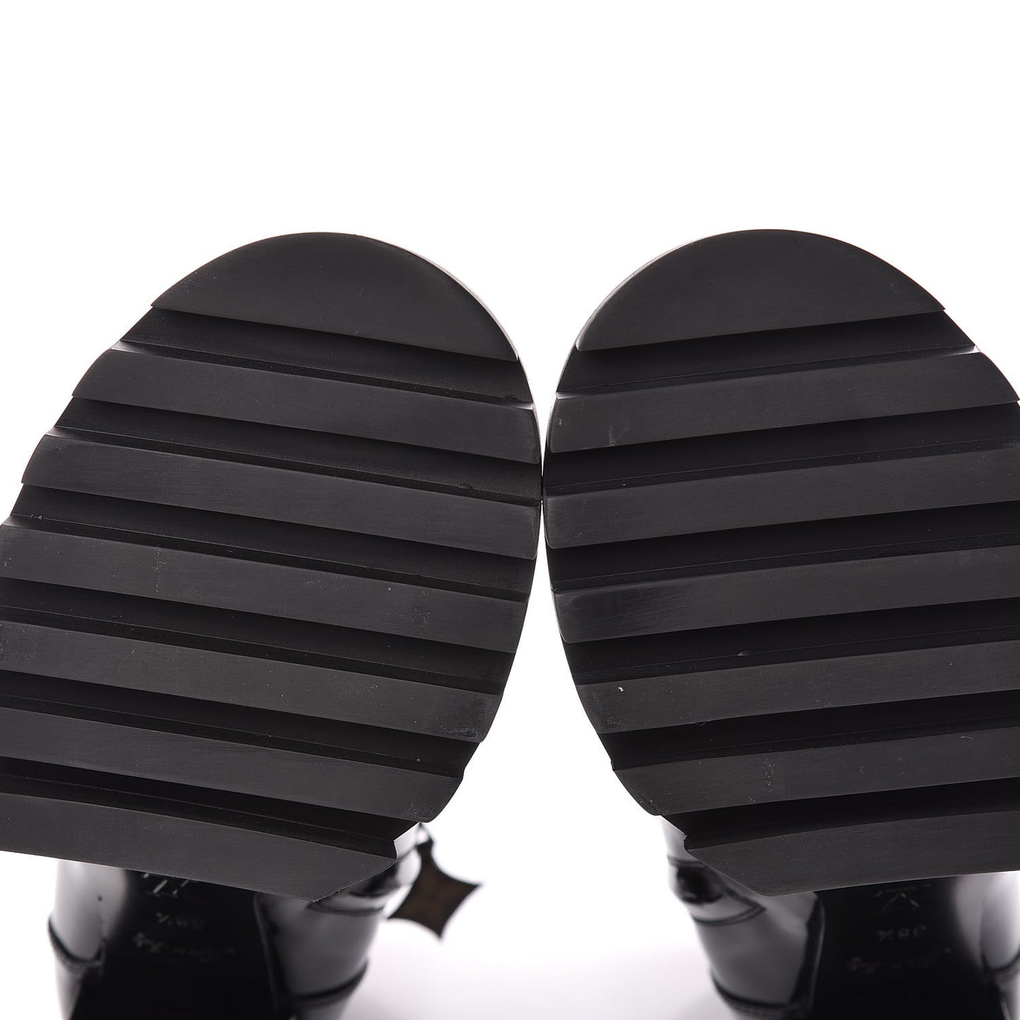 Patent Calfskin Star Trail Ankle Boots 38.5 Black