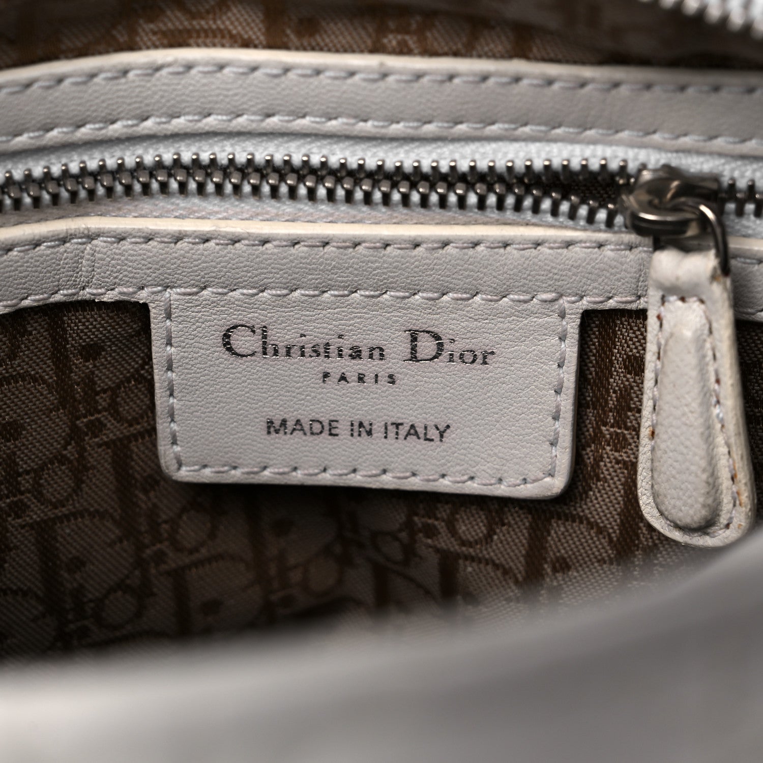 Christian Dior Lambskin Cannage Medium Lady Dior White 6 of 13