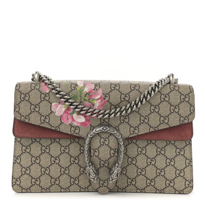 Gucci GG Supreme Monogram Blooms Small Dionysus Shoulder Bag Beige Multicolor Dry Rose 1 of 12