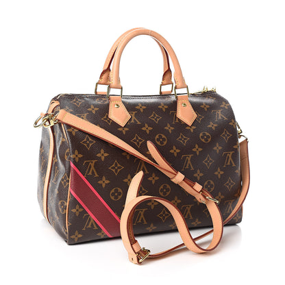 Louis Vuitton Monogram My LV Heritage Speedy Bandouliere 30 Bordeaux Fuchsia 3 of 11
