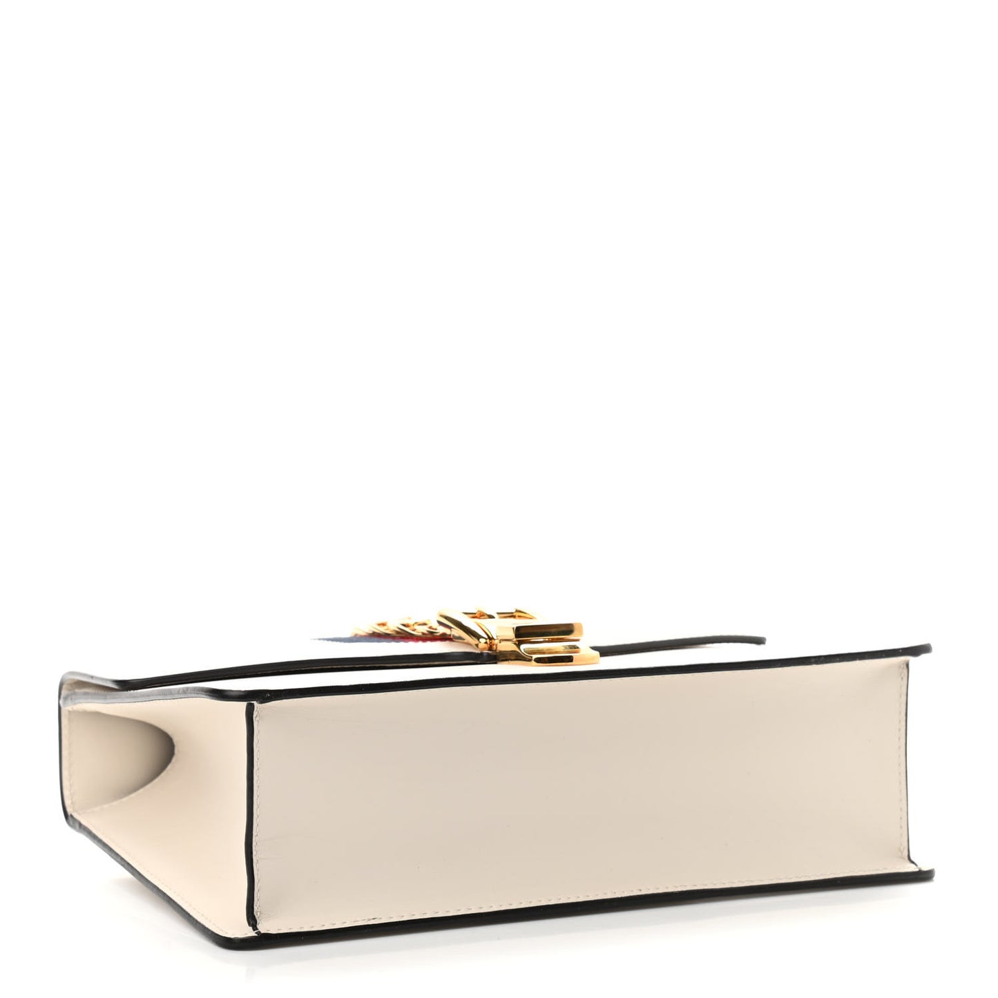Calfskin Small Sylvie Shoulder Bag Off White
