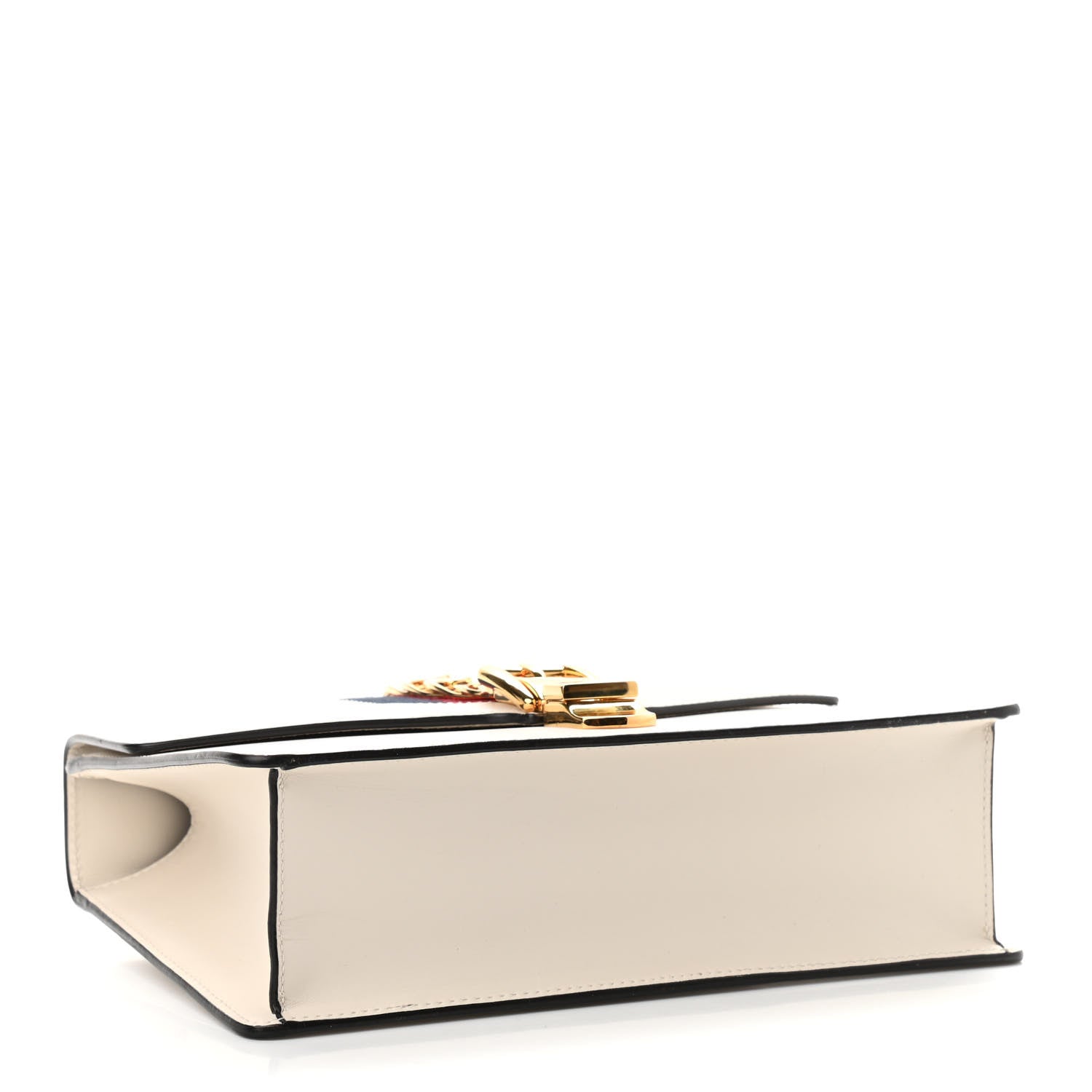 Gucci Calfskin Small Sylvie Shoulder Bag Off White 4 of 10