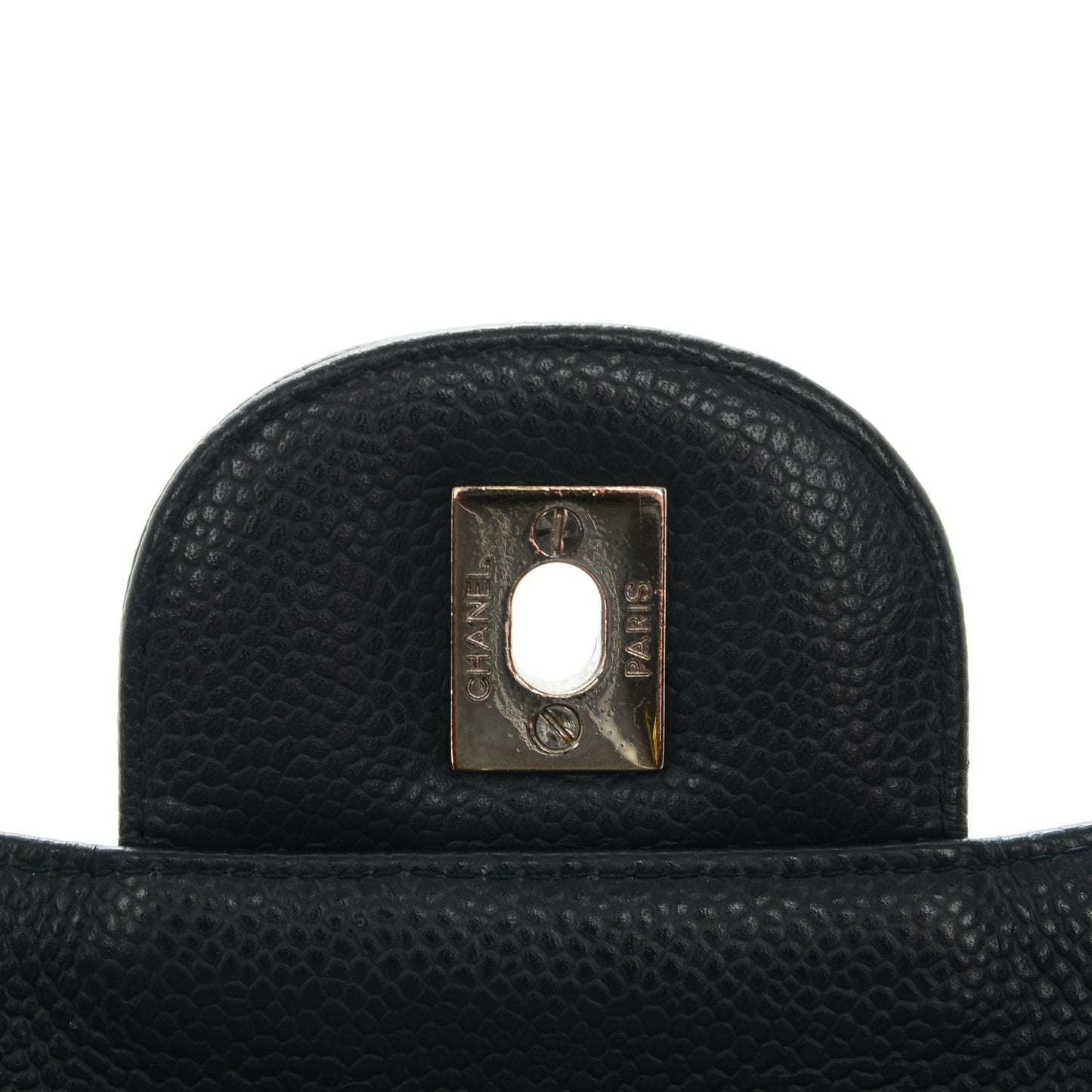 Caviar Jumbo Single Flap Navy Blue