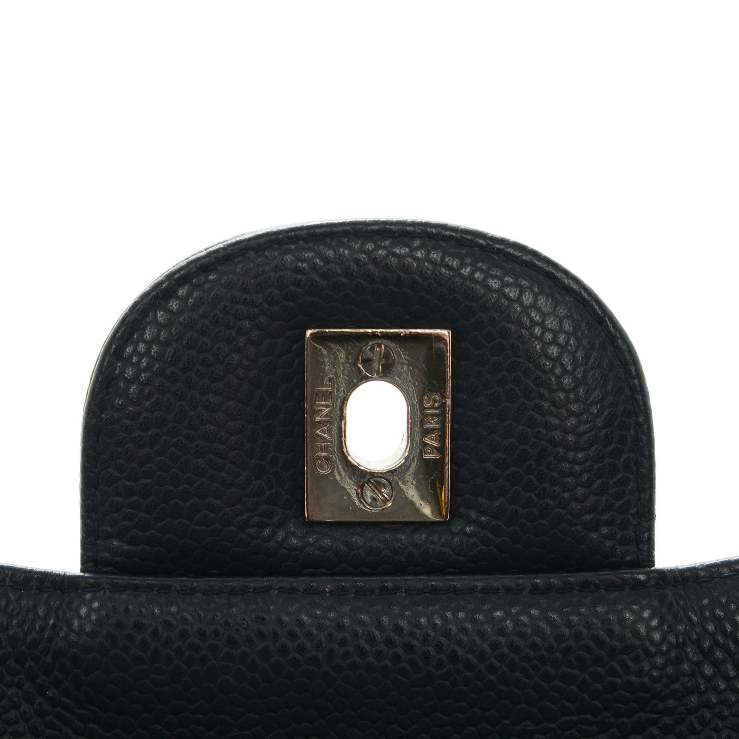 Chanel Caviar Jumbo Single Flap Navy Blue 6 of 8