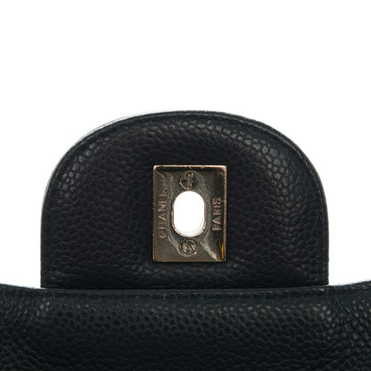 Chanel Caviar Jumbo Single Flap Navy Blue 6 of 8