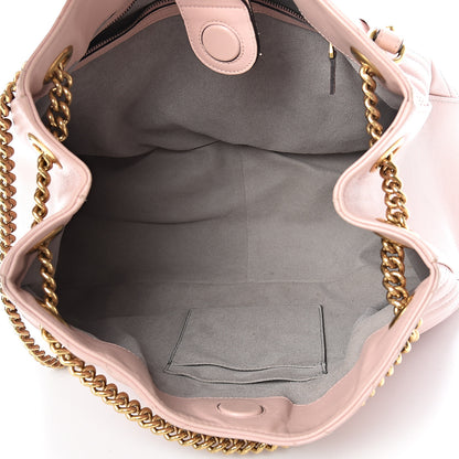 Gucci Calfskin Matelasse Medium GG Marmont Shoulder Tote Bag Perfect Pink 4 of 16