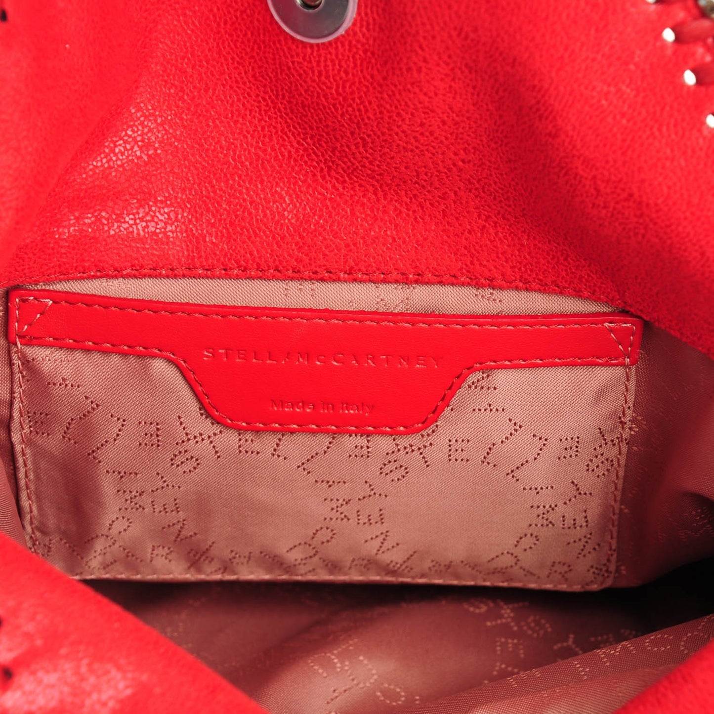 Shaggy Deer Mini Falabella Shoulder Bag Cherry