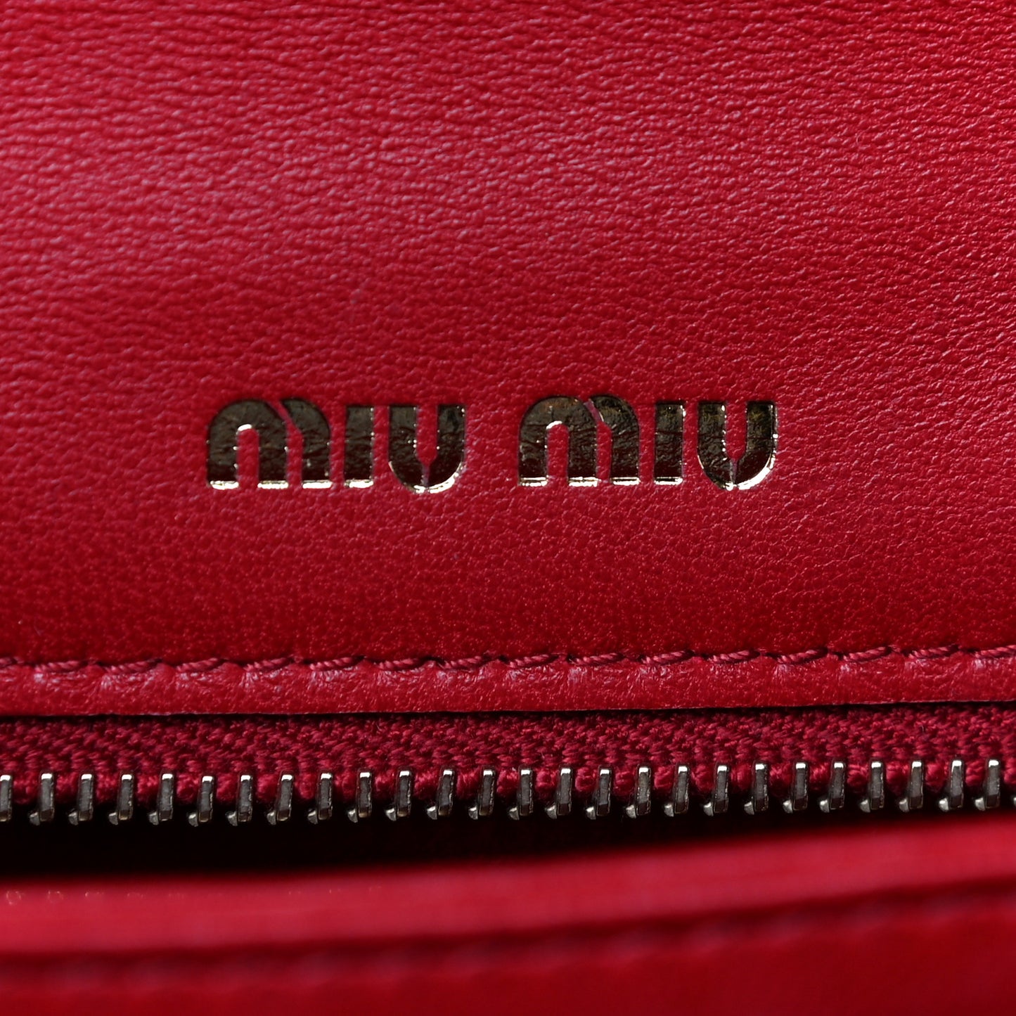 Lambskin Confidential Matelasse Chain Shoulder Bag Fiery Red