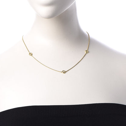 David Yurman 18K Yellow Gold Diamond Infinity Necklace 2 of 11