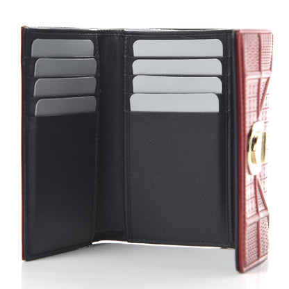 Christian Dior Metallic Patent Micro-Cannage Diorama Elancee Wallet Metal Rusty 5 of 10