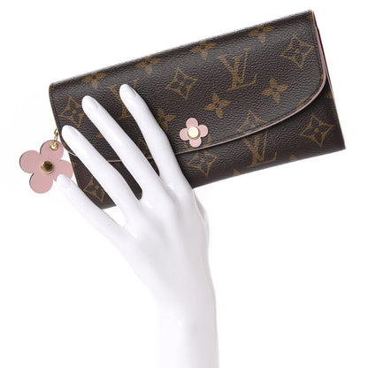 Louis Vuitton Monogram Bloom Flower Emilie Wallet 3 of 10