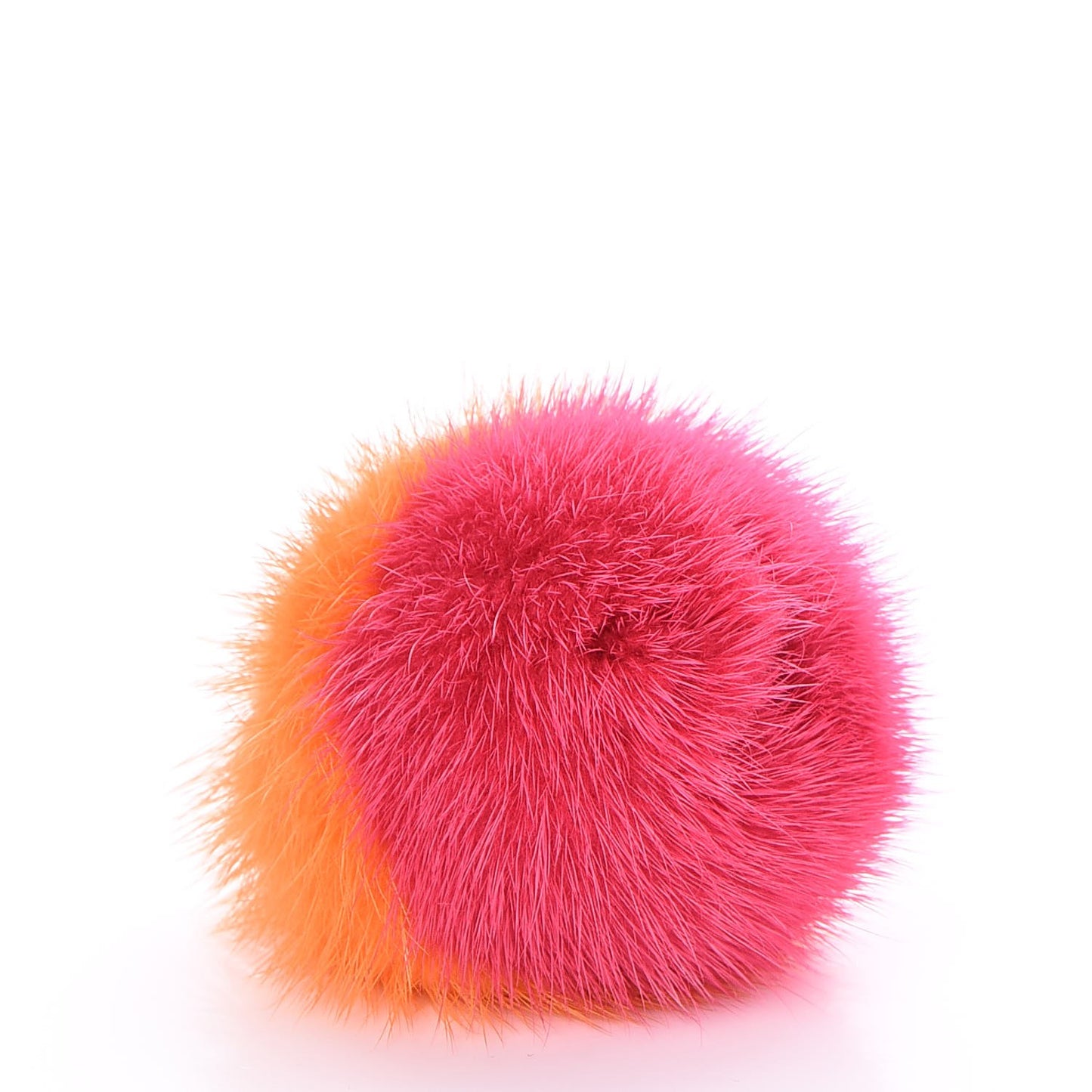 Mink Fluo Bubble Bag Charm Key Holder Orange
