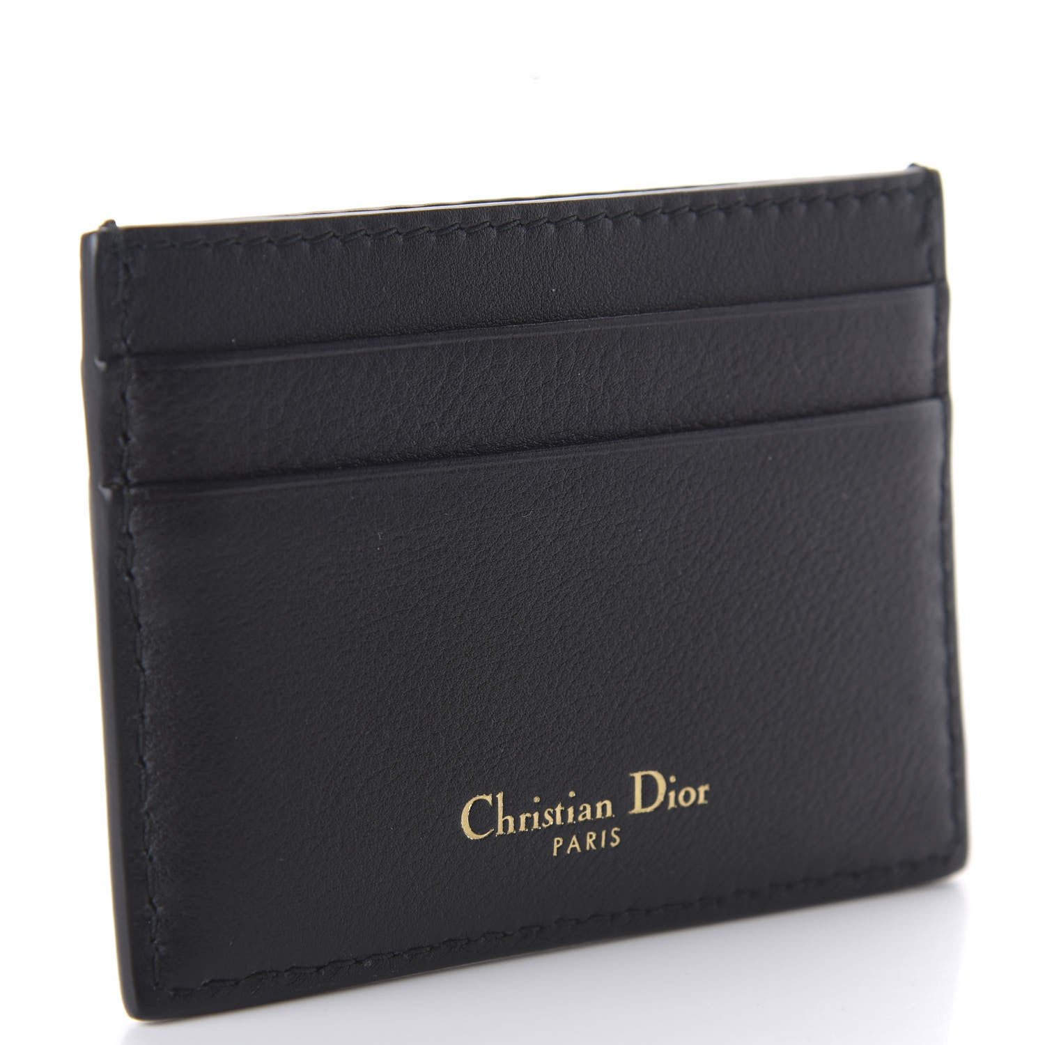 Christian Dior Calfskin D-Fence Card Holder Black 3 of 9