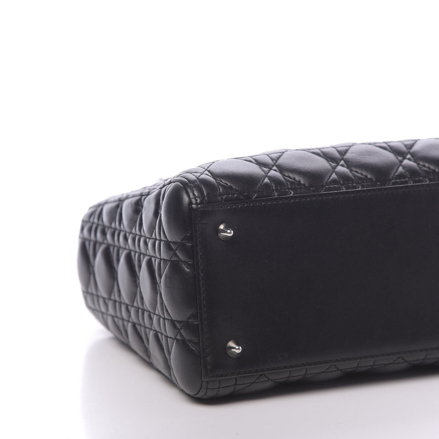 Lambskin Cannage Medium Lady Dior Black
