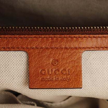 Gucci Monogram Laidback Crafty Dome Satchel Yellow 6 of 7
