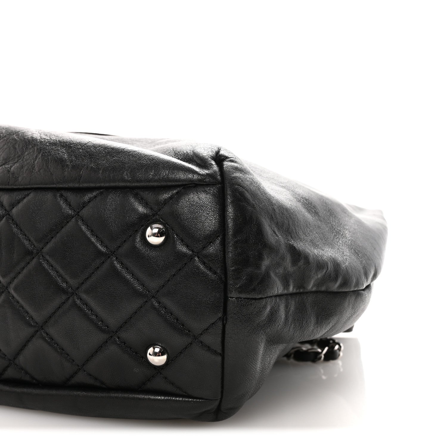 Chanel Calfskin Large Trianon Tote Black 9 of 9