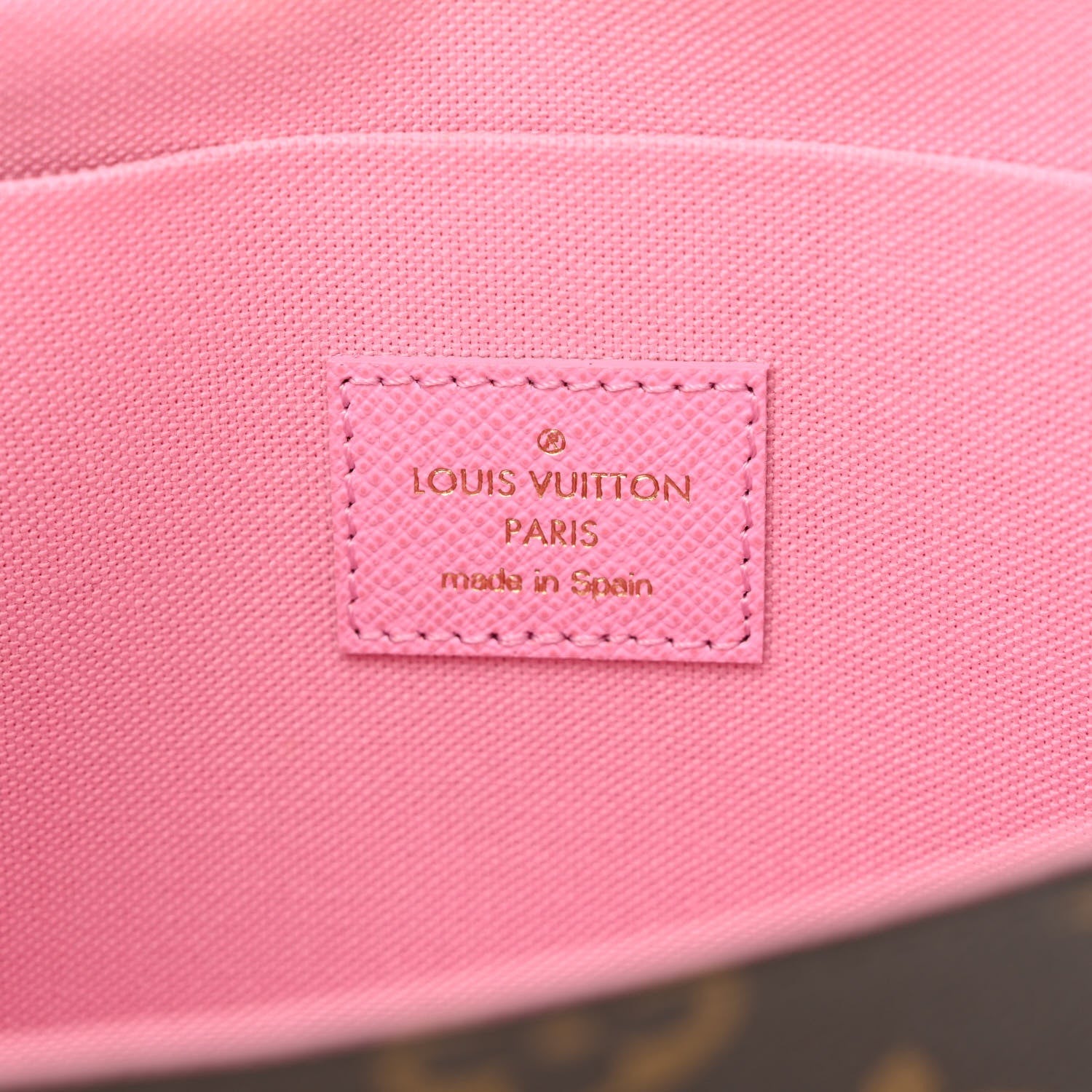 Louis Vuitton Monogram 2022 Christmas Animation Paris Pochette Felicie Chain Wallet Pink 9 of 13