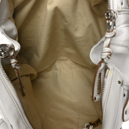 Chloe Calfskin Medium Paddington Satchel White 5 of 12