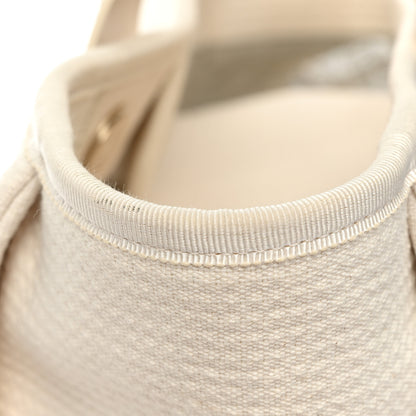 Chanel Mixed Fibers Small Deauville Tote White 11 of 12