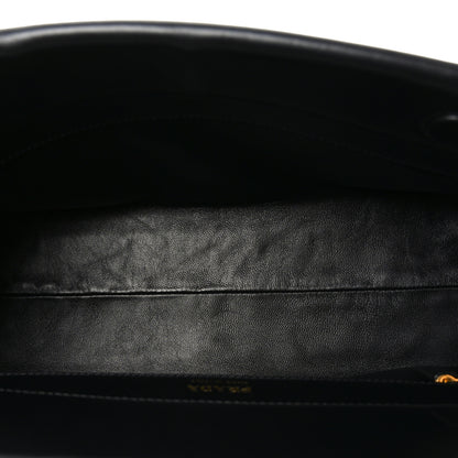 Prada Calfskin Medium Enchaine Bag Black 5 of 9