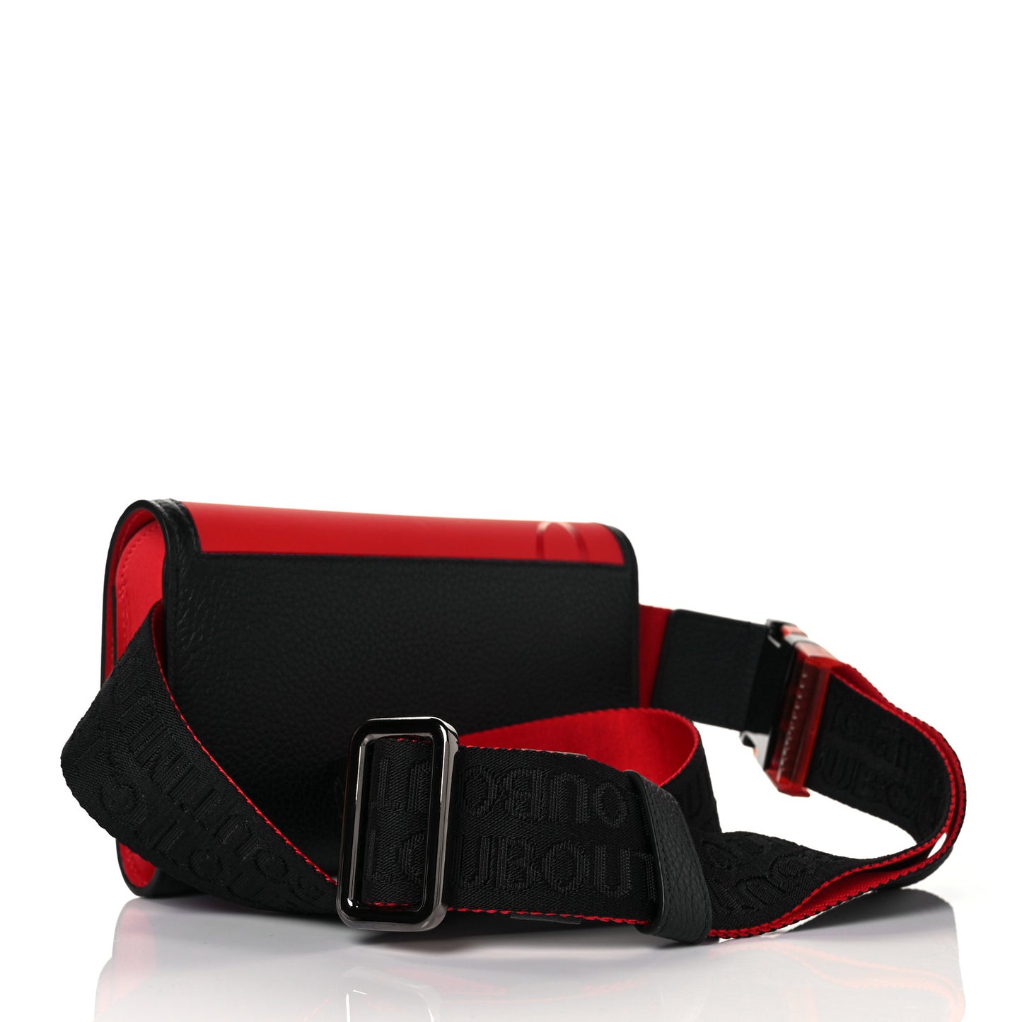 Calfskin Gomme Spikes Paloma Crossbody Red