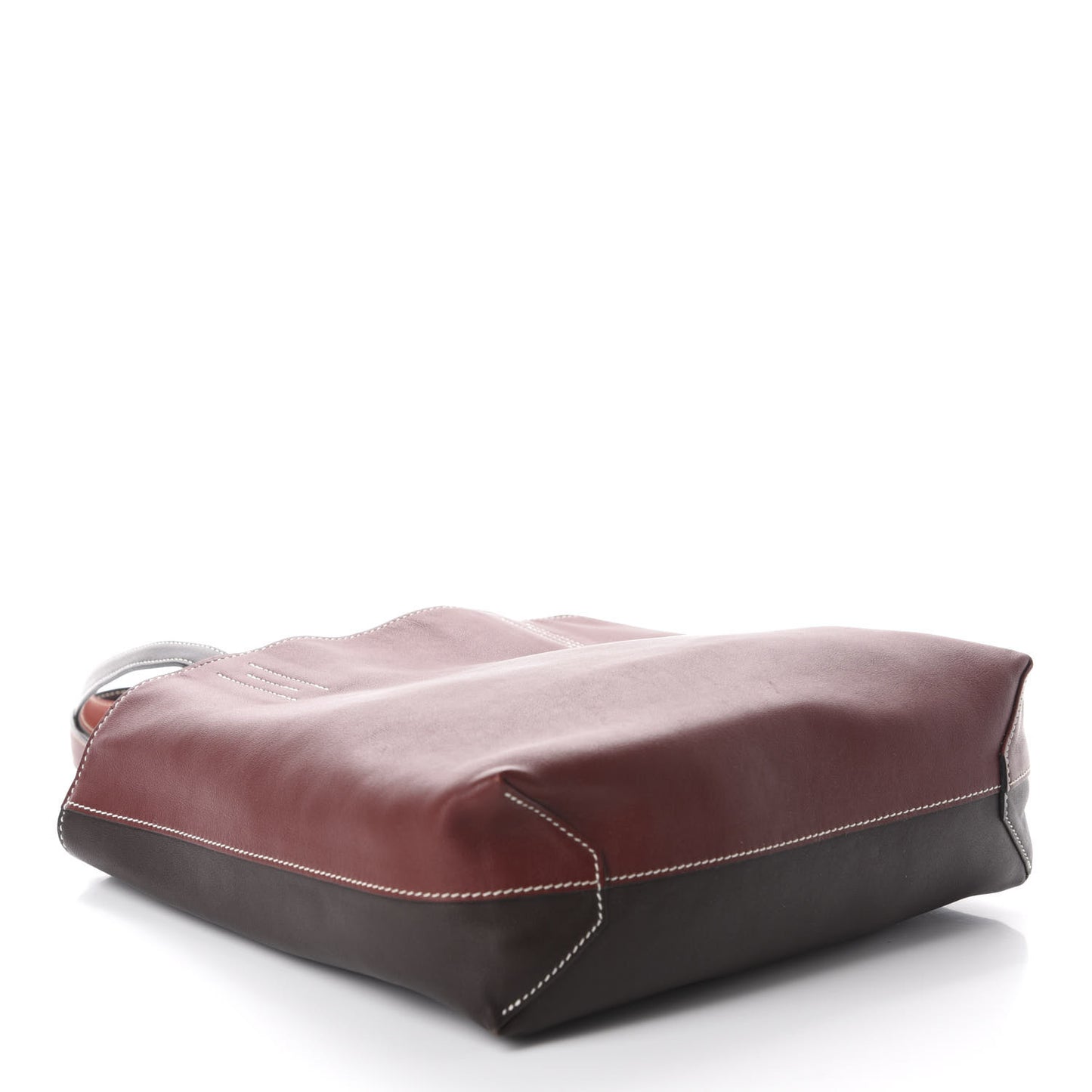 Veau Sikkim Swift Double Sens 30 Reversible Tote Ebene Rouge H Brique Prune