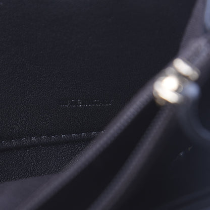 Fendi Pequin Cuoio Vegetale Zip Around Wallet Tobacco Black 6 of 6