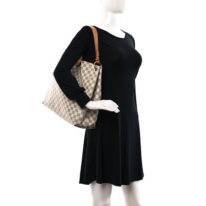 Louis Vuitton Damier Azur Delightful MM Pink 2 of 16