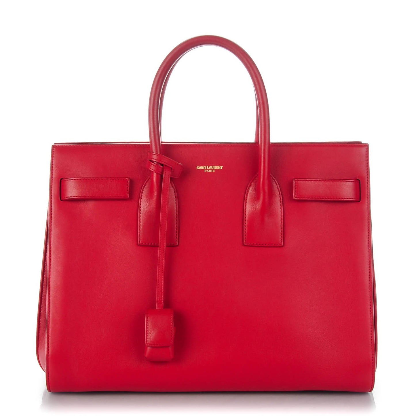 Grained Calfskin Small Sac De Jour Lipstick Red