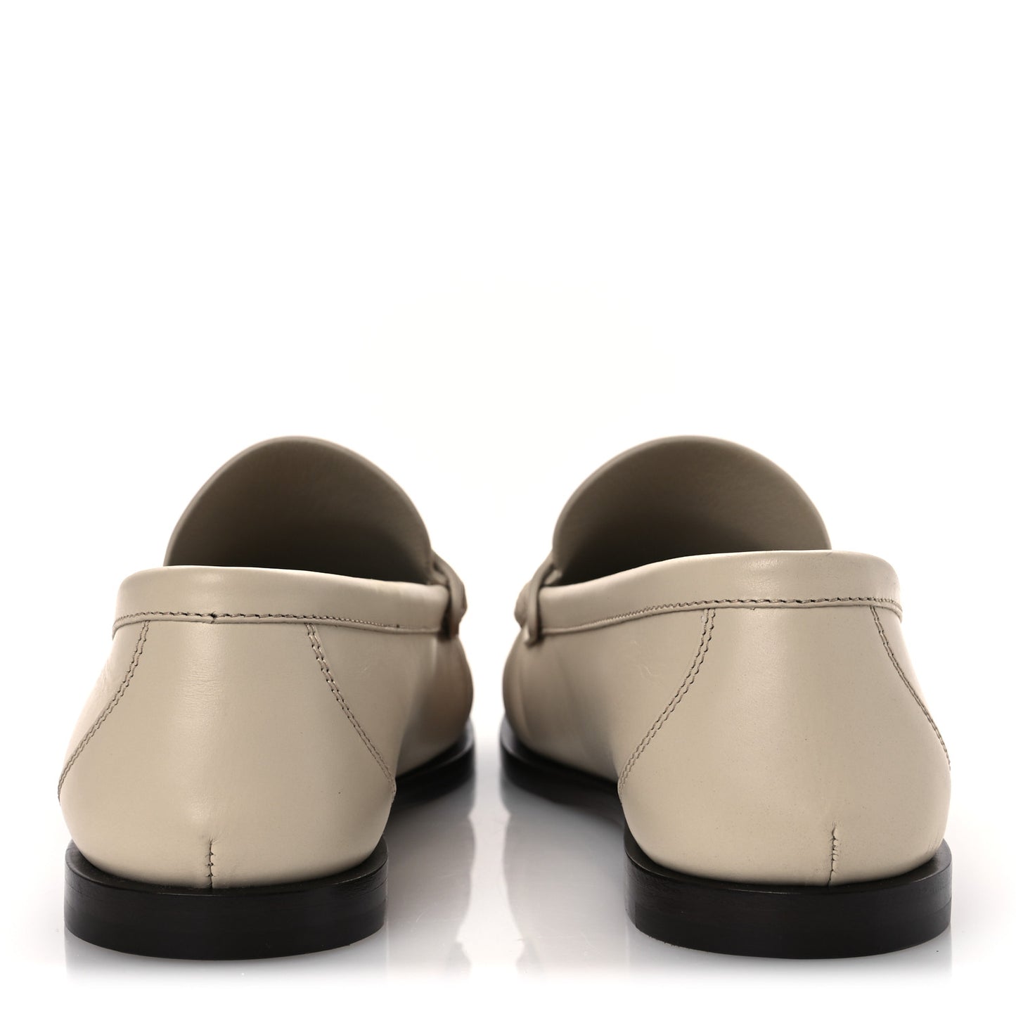 Calfskin Penny Loafers 37.5  Crema Soft