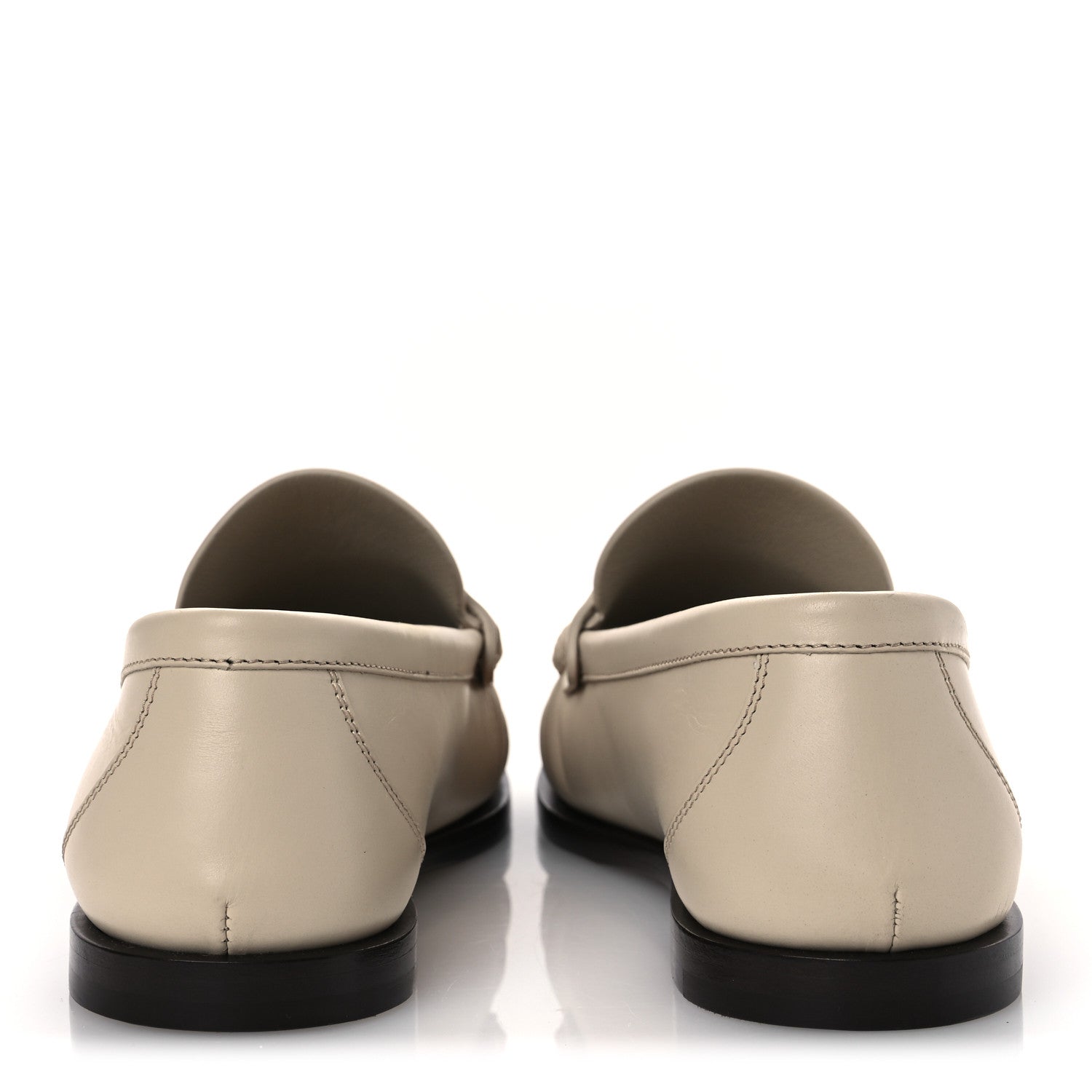 Saint Laurent Calfskin Penny Loafers 37.5  Crema Soft 6 of 12