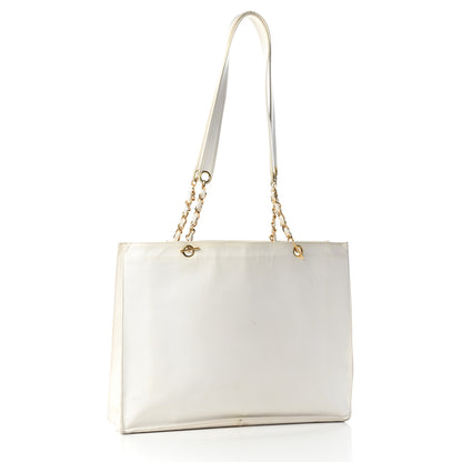 Chanel Caviar CC Timeless Tote White 3 of 13