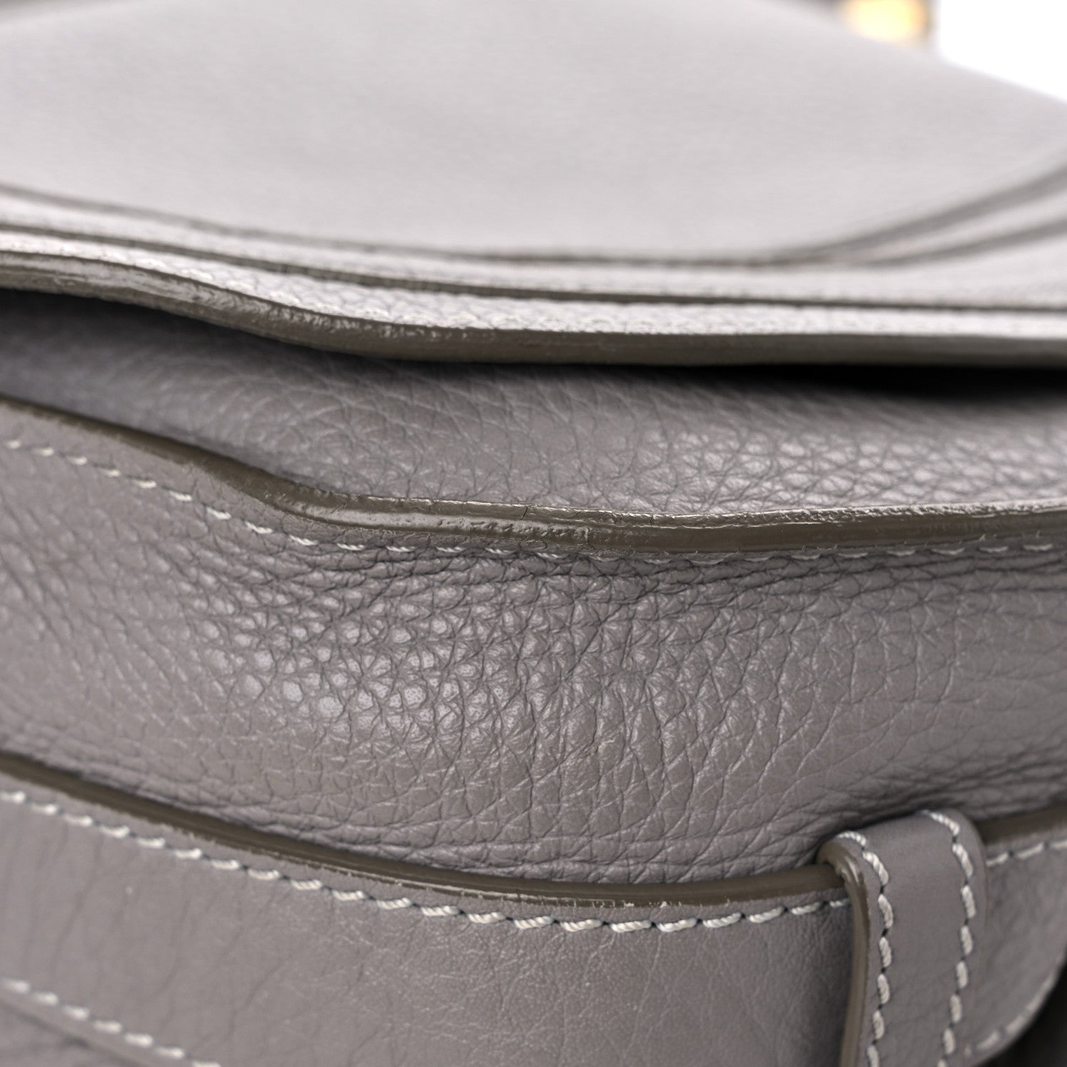 Chloe Calfskin Medium Marcie Round Crossbody Bag Cashmere Grey 8 of 25