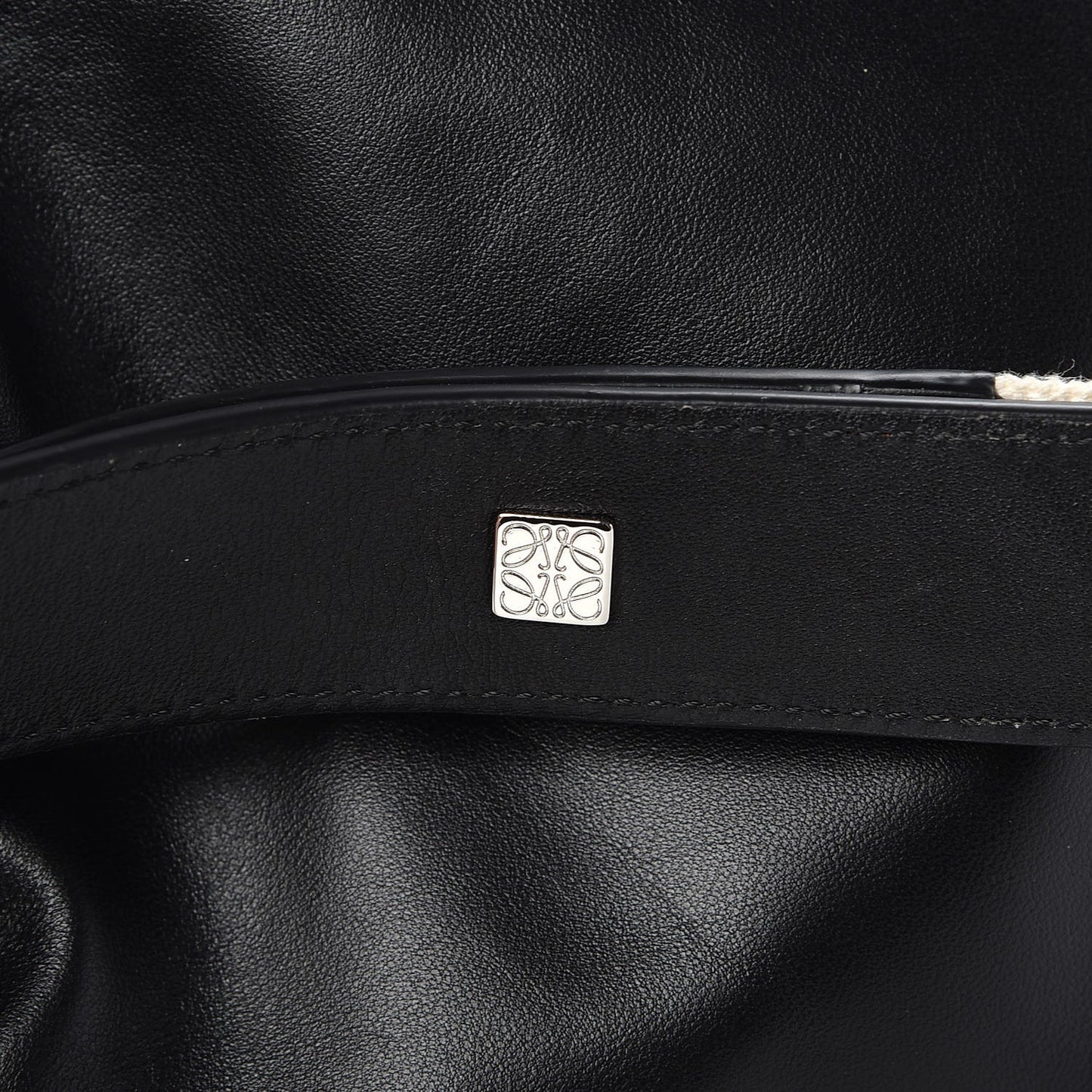 Nappa Flamenco Knot Crossbody Bag Black
