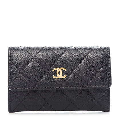 Chanel Caviar Quilted Flap Card Holder Black 1 of 7
