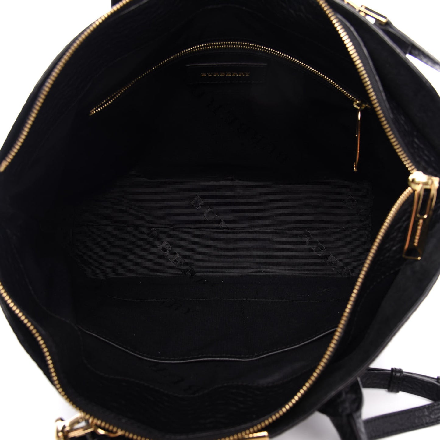 Signature Grain Medium Dewsbury Tote Black