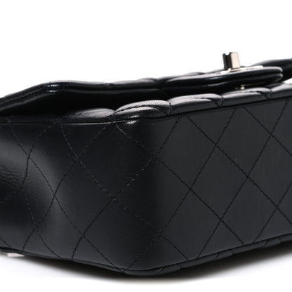 Chanel Lambskin Quilted Mini Rectangular Flap Black 8 of 9