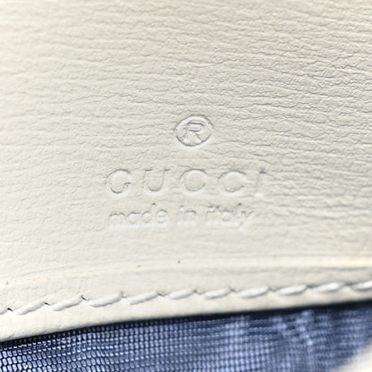 Gucci GG Supreme Monogram Textured Calfskin Web Jackie 1961 Chain Wallet Beige Ebony Mystic White 9 of 14