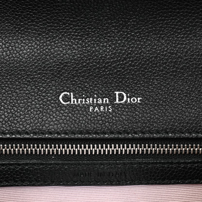 Christian Dior Grained Calfskin Small Diorama Flap Bag Black 6 of 10