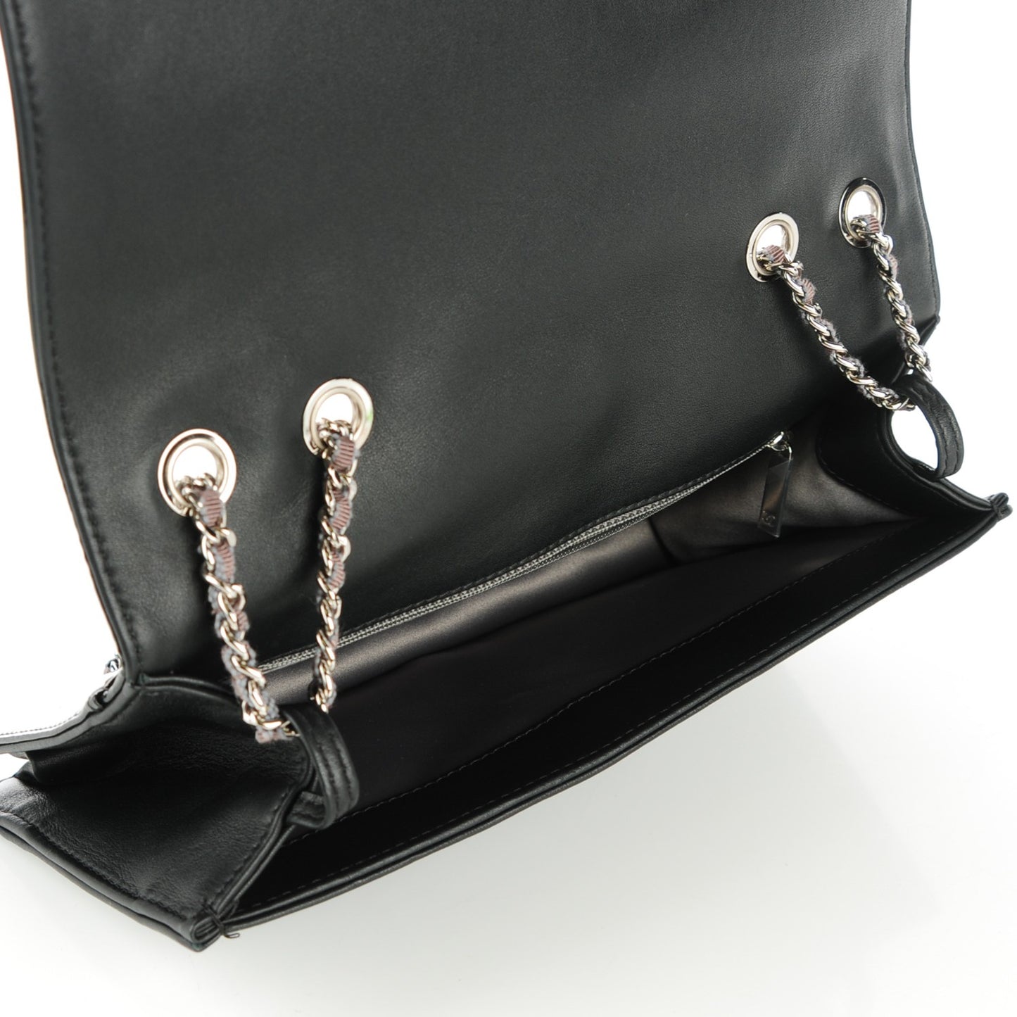 Vinyl Small Lipstick Flap Black