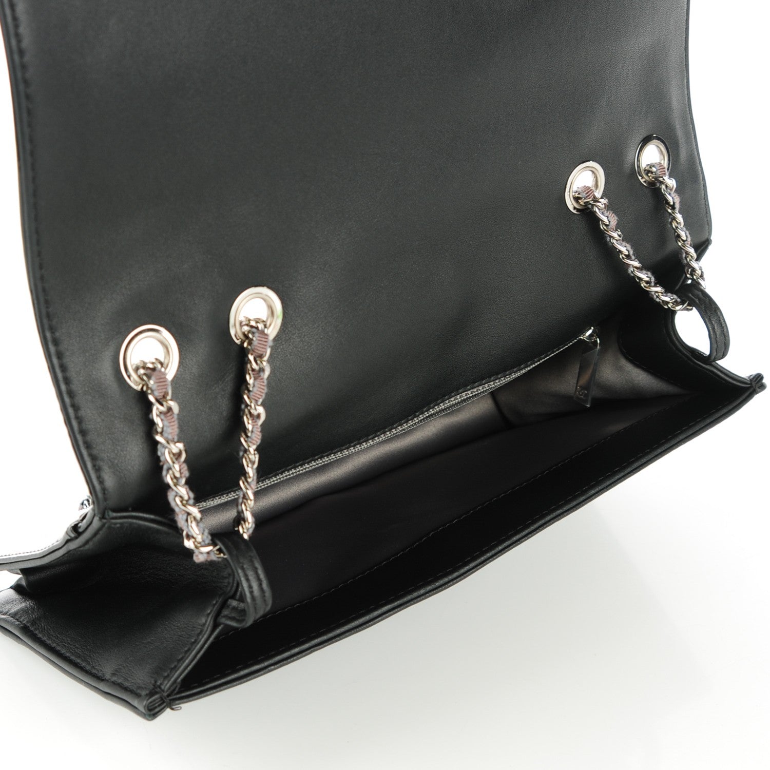 Chanel Vinyl Small Lipstick Flap Black 8 of 8