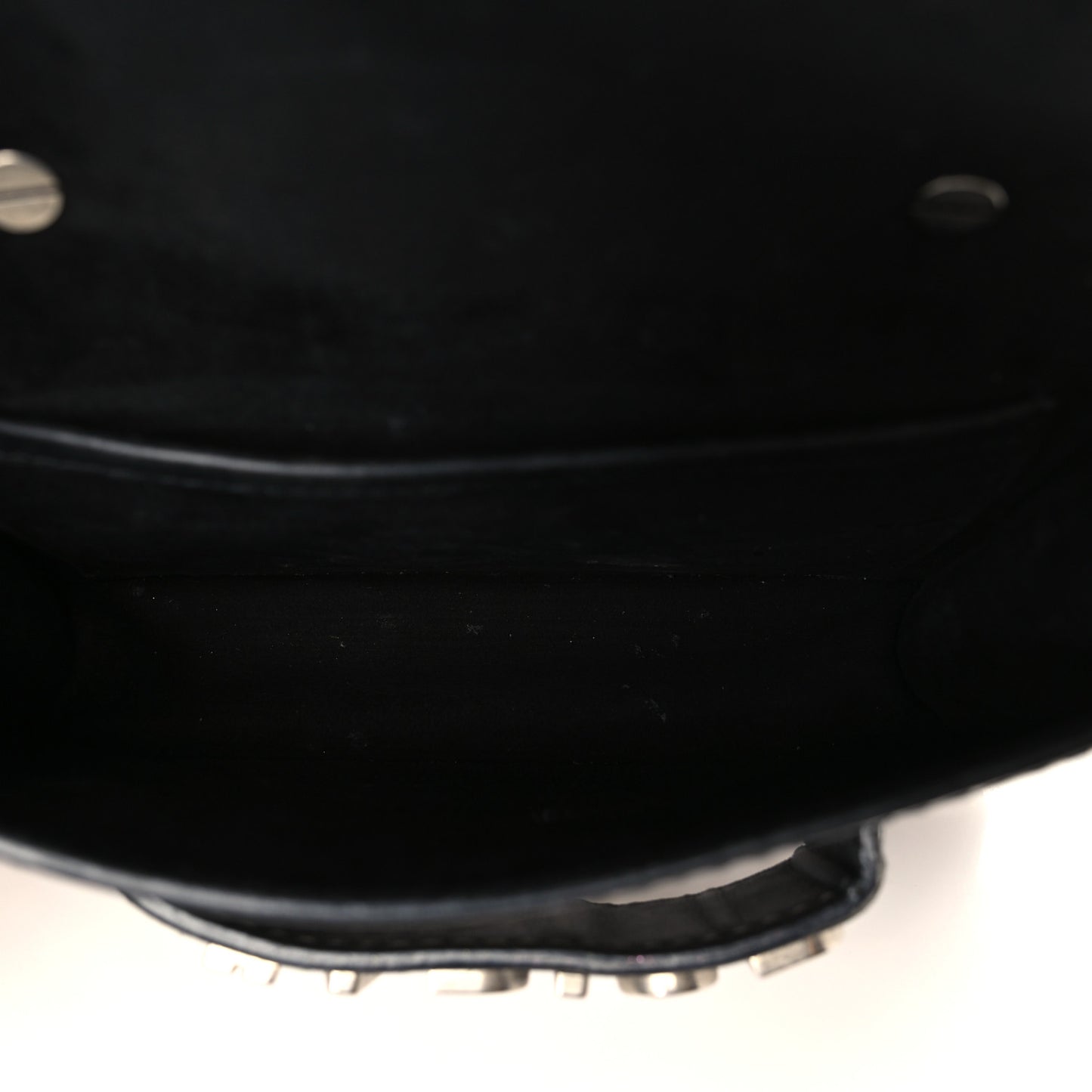 Calfskin Checkered Mini J'Adior Flap Bag Black White