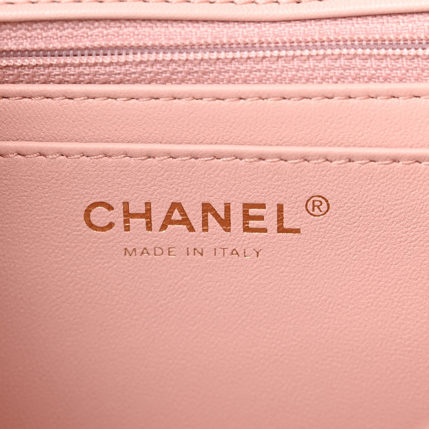 Chanel Calfskin Quilted Chain On Chain Flap Light Pink 6 of 11