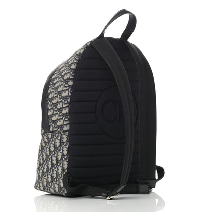 Christian Dior Oblique Calfskin Rider Backpack Beige Black 3 of 13