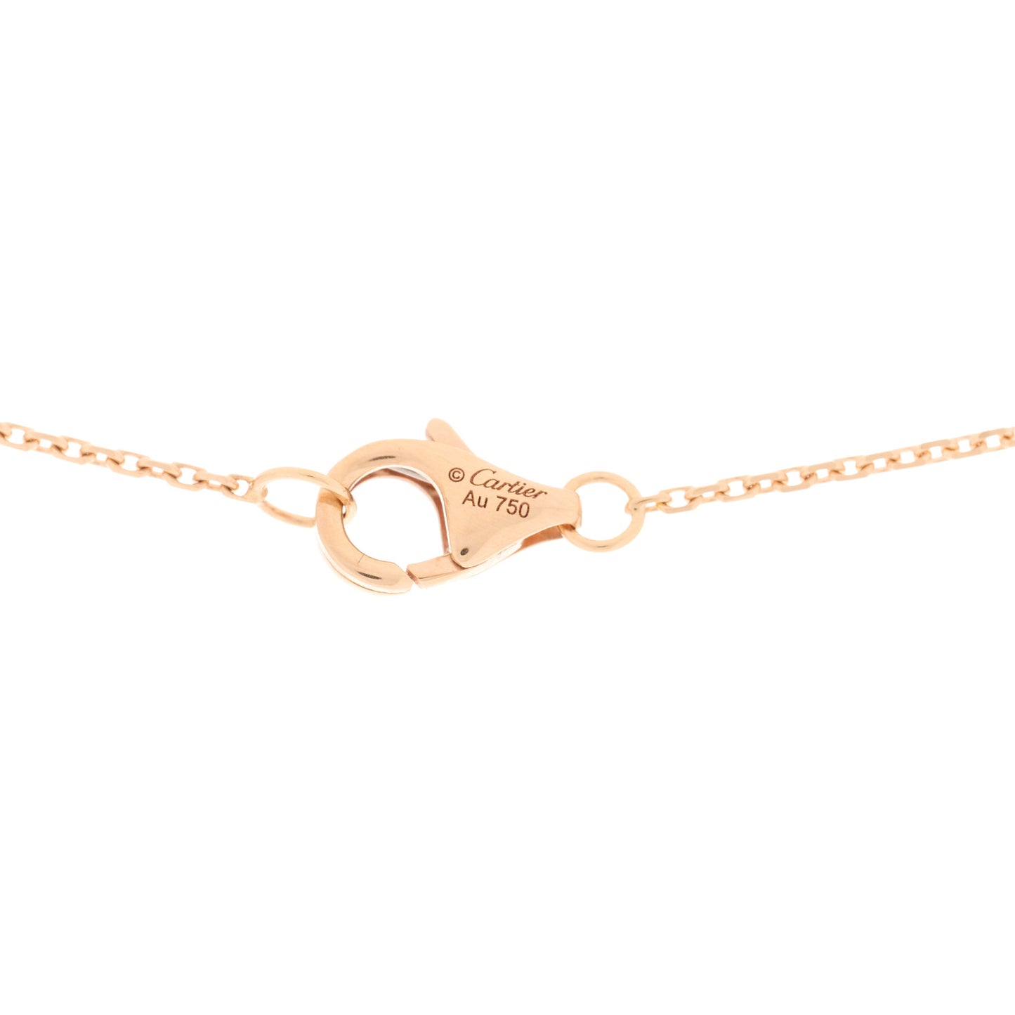 18K Pink Yellow White Gold Diamond Trinity Pendant Necklace