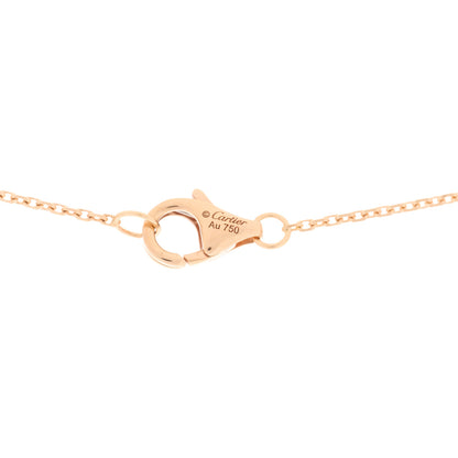 Cartier 18K Pink Yellow White Gold Diamond Trinity Pendant Necklace 3 of 3